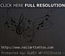 Tattoos Of Music Notes Designs