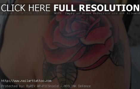 Tattoos Of Roses On Shoulders