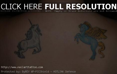 Tattoos Of Unicorns Pegasus