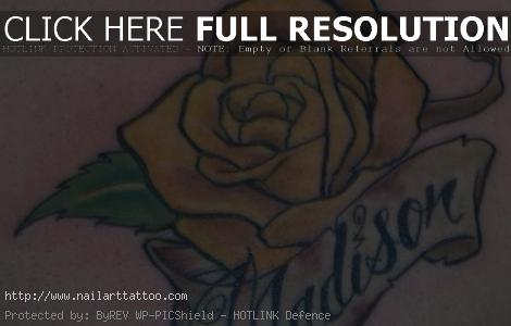 Tattoos Of Yellow Roses