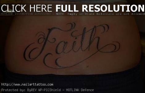 Tattoos That Say Faith