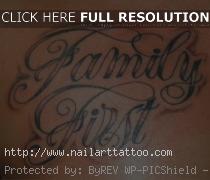 Tattoos That Say Family
