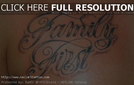 Tattoos That Say Family