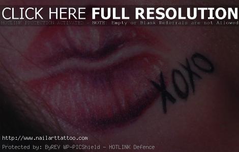 Tattoos With Lips Designs