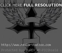 Cool Drawings Of Crosses With Wings