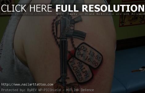 Cool Gun Tattoos For Men