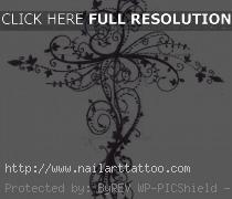 Feminine Cross Tattoos Designs