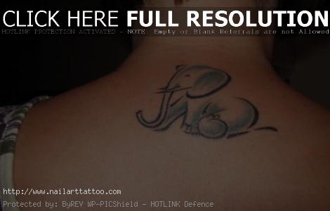 Cute Elephant Tattoos For Girls