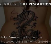 Dragon Lower Back Tattoos Women