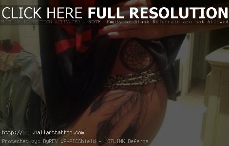 Dreamcatcher Tattoos For Girls On Side