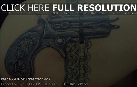 Gun Tattoos For Girls Drawings