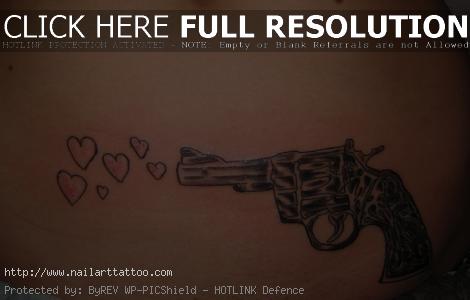 Gun Tattoos On Hips For Girls