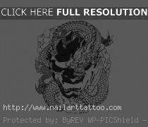 Japanese Dragon Head Tattoos Designs