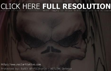 Skull Face Tattoos For Girls