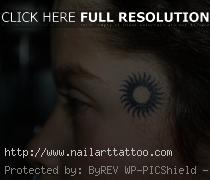 Small Face Tattoos For Girls