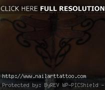 Tribal Dragon Lower Back Tattoos