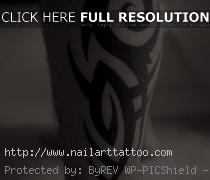 Tribal Dragon Tattoos On Leg