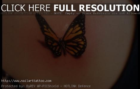 3 d tattoos butterfly