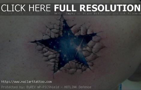 3d star tattoos
