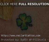 4 leaf clover tattoos