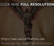 Angel With Sword Tattoos For Men