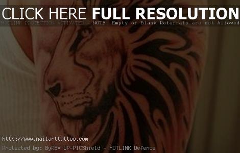 Half Sleeve Lion Tattoos