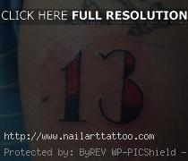 The Number 13 Tattoos