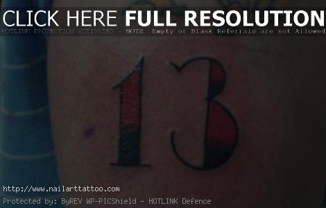 The Number 13 Tattoos