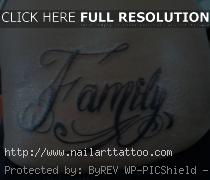 The Word Family Tattoos