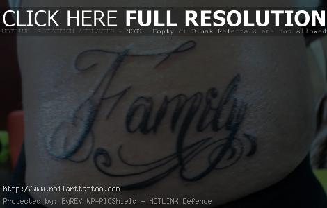 The Word Family Tattoos