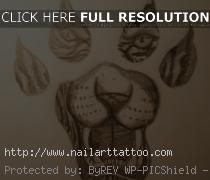 Tiger Paw Print Tattoos Designs