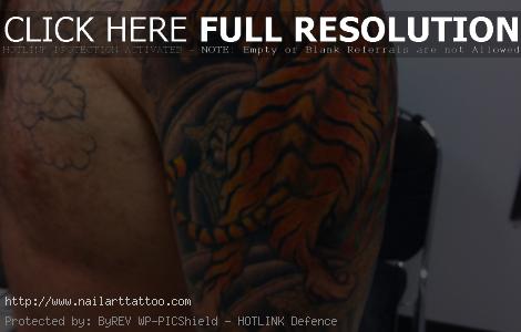 Tiger Sleeve Tattoos Designs