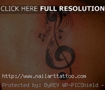 Treble Clef Notes Tattoos