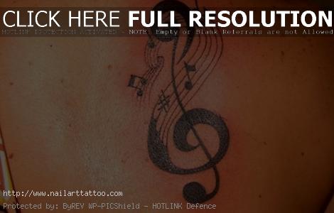 Treble Clef Notes Tattoos