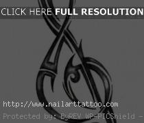 Treble Clef Tattoos Designs