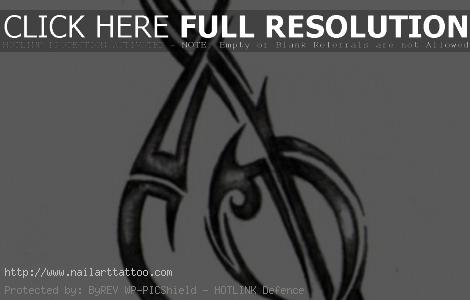 Treble Clef Tattoos Designs