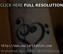 Treble Clef Tattoos Ideas