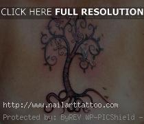 Trees And Birds Tattoos
