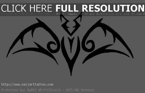 Tribal Bat Tattoos Designs