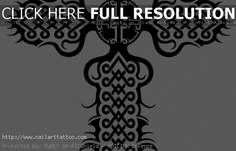 Tribal Celtic Cross Tattoos