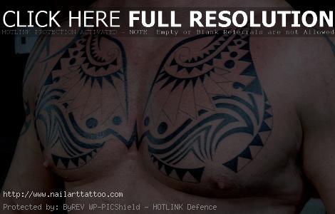 Tribal Chest Tattoos Designs For Men