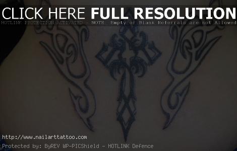 Tribal Cross Tattoos For Women