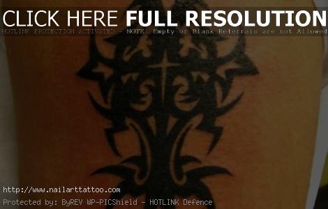 Tribal Cross Tattoos On Arm