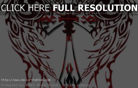 Tribal Cross Tattoos Pictures