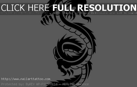 Tribal Dragon Tattoos Designs