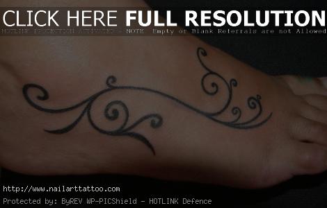 Tribal Foot Tattoos Designs