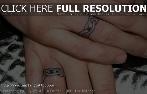 Wedding Band Tattoos Designs