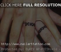 Wedding Band Tattoos Designs For Men