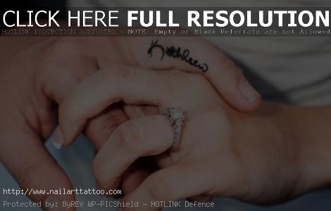 Wedding Ring Tattoos With Names