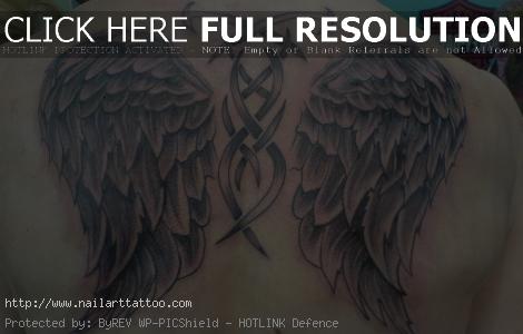 Wing Tattoos On Back For Women